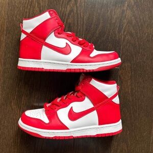 Nike Dunk High "Championship Red" US Size 6Y/7.5W